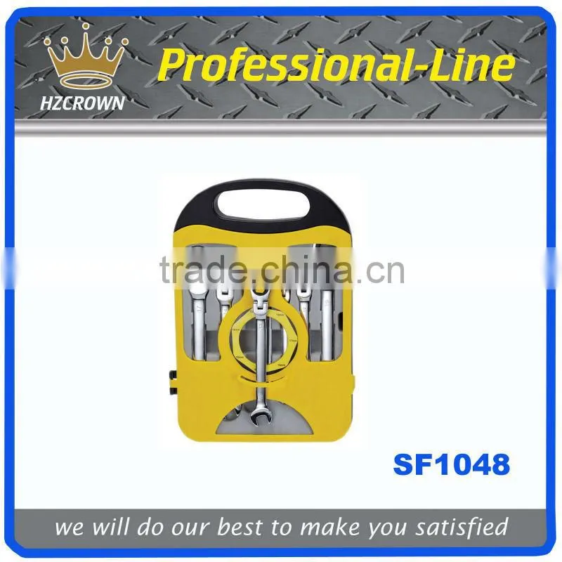 7pc ratchet spanner set