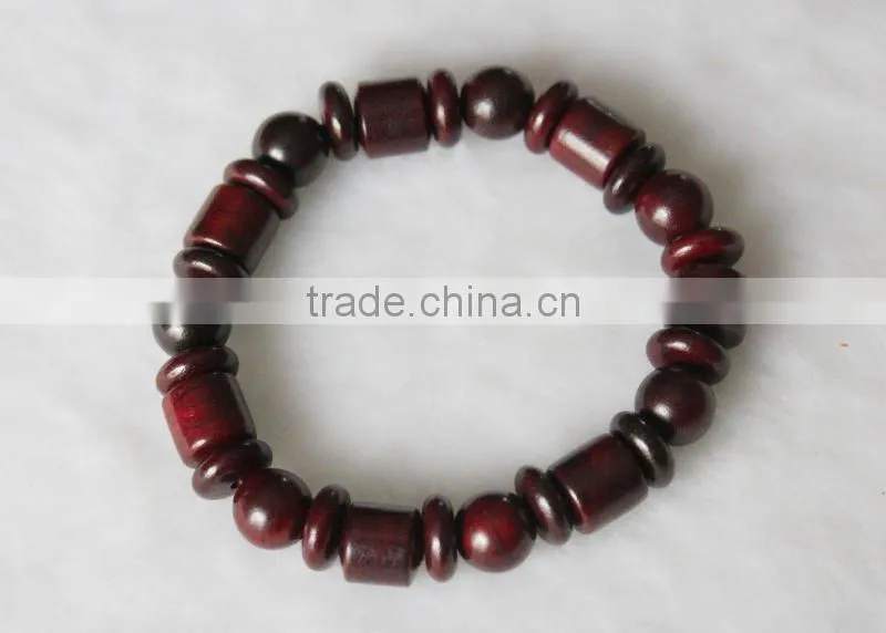 Artistic Red Sandalwood Beaded Bracelets 10mm