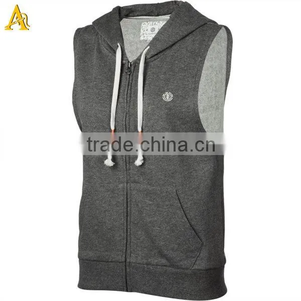 red sleeveless hoodie zip up mens sleeveless hoodie