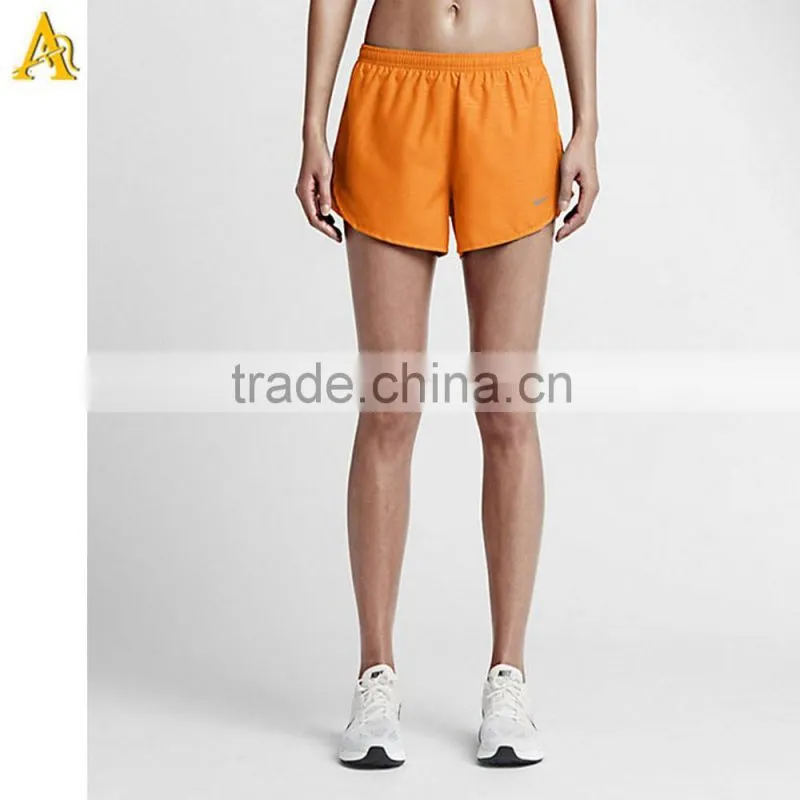Breathable women girl running shorts gym sports fitness shorts