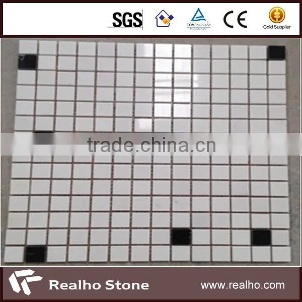 Chinese Crystal White Marble Mosaic with quality assurance