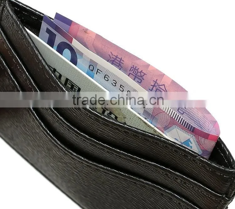 PU Leather Unisex Slim Super Thin Card Holder Pouch