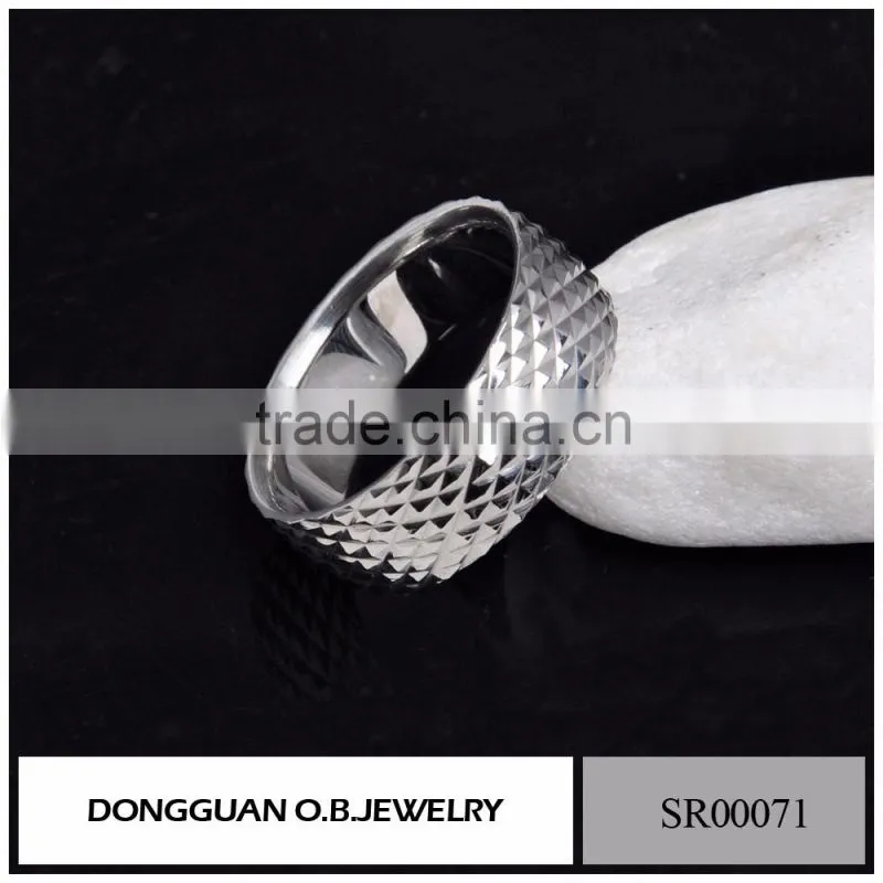 Stainless Steel Fashionn Stone Ring Designs for Men/316L Stainless Steel Ring With Black