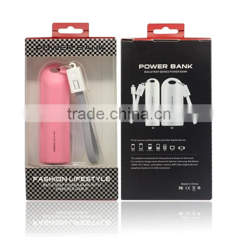 2016 Gift Item Portable Phone Charger Power Bank 2600Mah