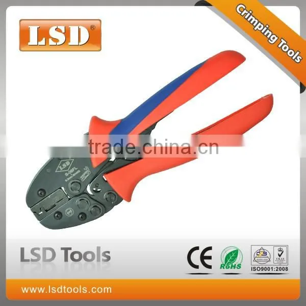 CE ROHS LSD good qutails pliers for lug connectors and insulated plug connectors S-06FL ratchet hand crimping tools