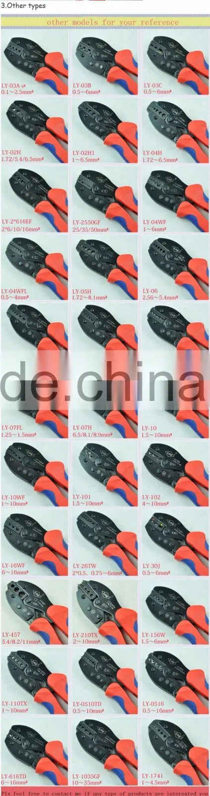 LSD good quilty LY03C-5D3 COMBINATION TOOLS IN PLASTIC BOX Mini Combination Tools CRIMPING crimping pliers 4 DIE SETS