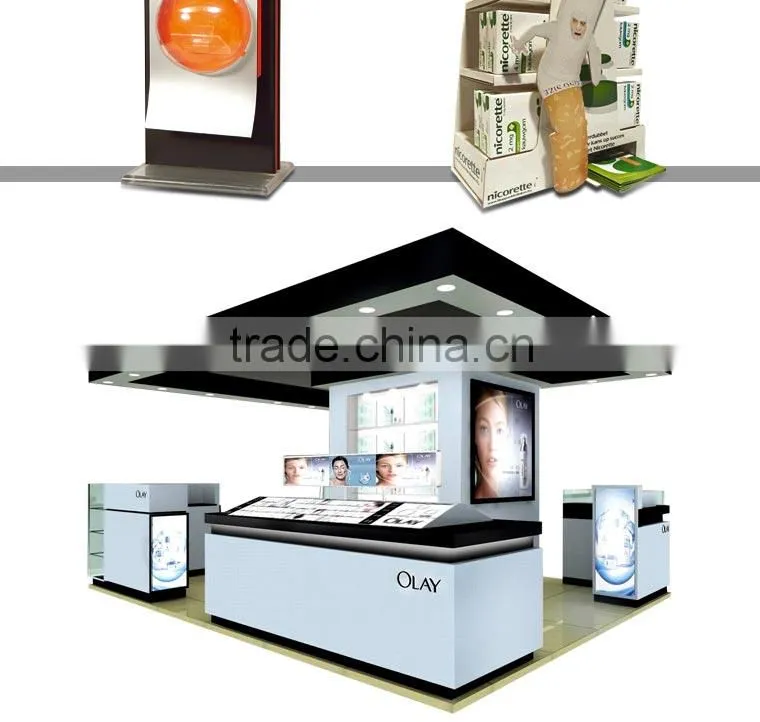 Customized flooring cardboard led display stand