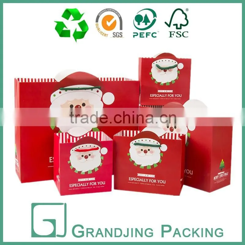 Recyclable Christmas celebrate gift shopping paper bag