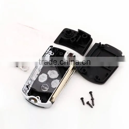 3 Button Flip Remote Folding Key Shell Case