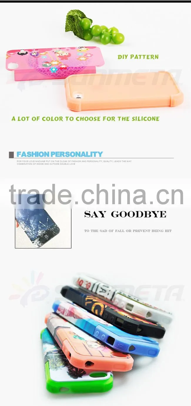 Sunmeta blank sublimation silicon phone case PIP4