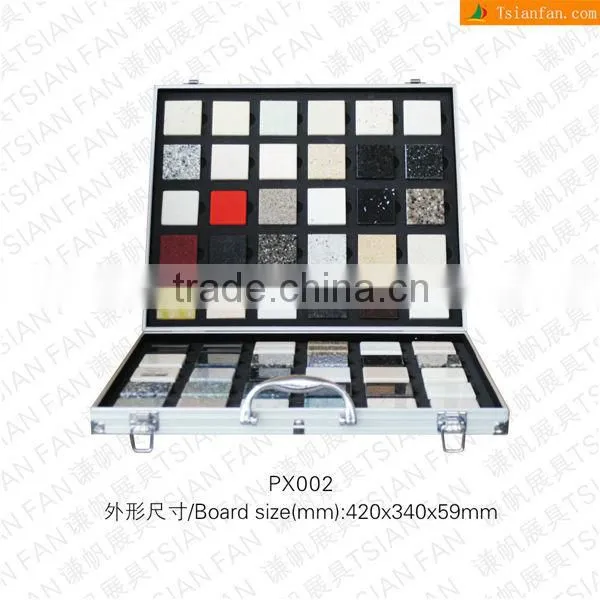 PX002 aluminum granite sample box / suitcase / sample box