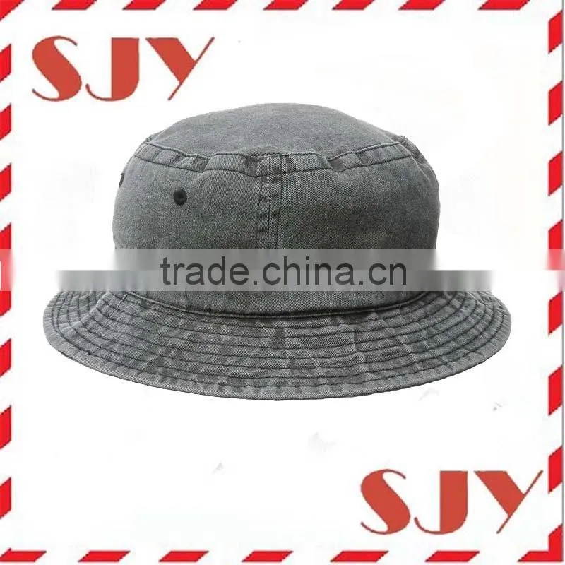 Demin Jeans Cotton Sun Fishing Floppy Bucket Hat Cap