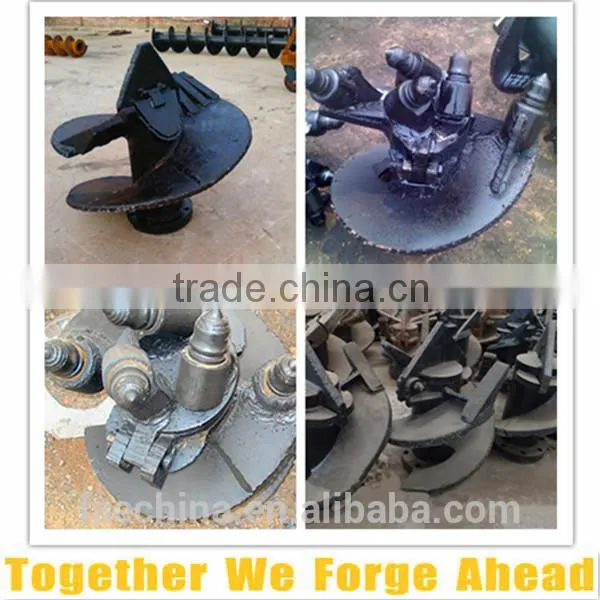single-head single-spiral rock drilling auger