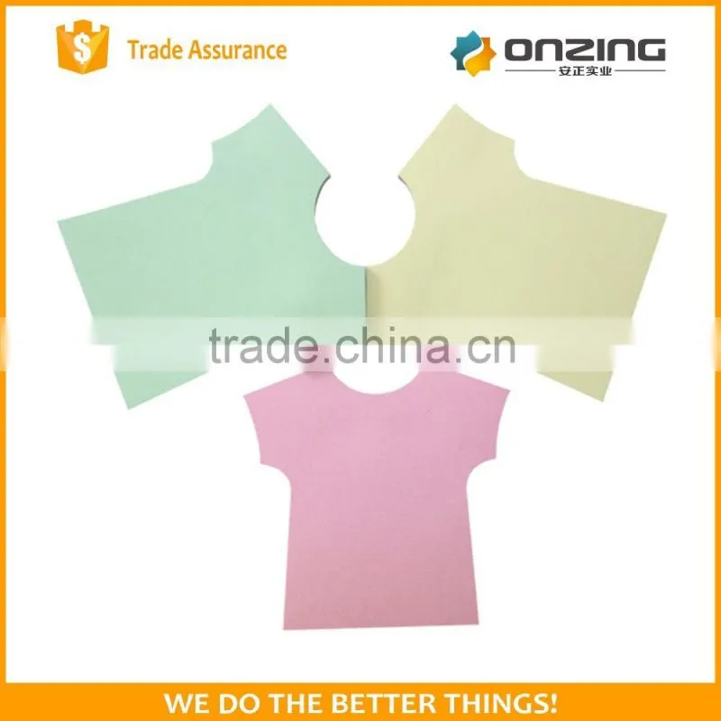 Color paper custom die cut shaped sticky notes