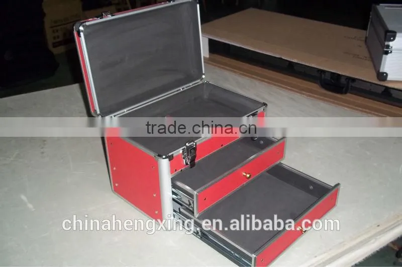 silver tool box,tool case,hard case tool suitcase with drawers,tool case,hard case tool box