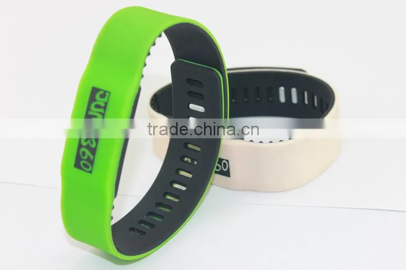2016 NTAG NFC wristbands with your logo printed