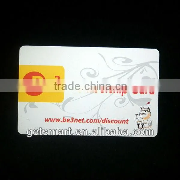 Colorful Printed Glossy PVC Member Card CR80