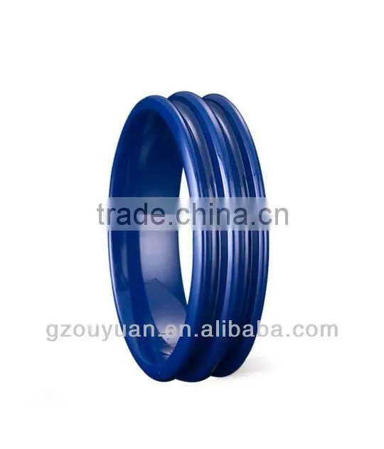 Blue Faceted Ceramic Ring