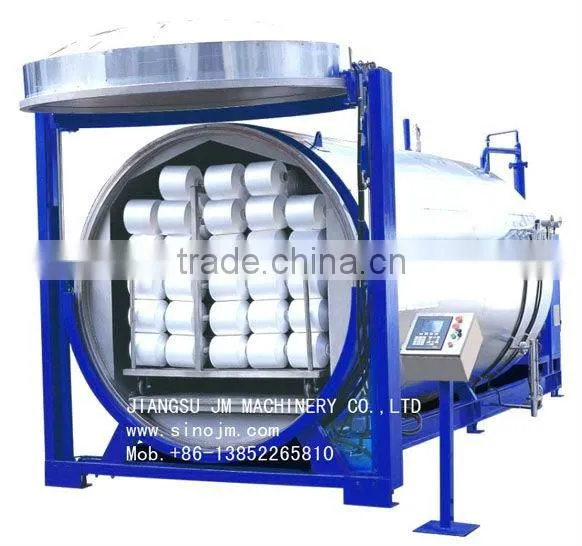 Yarn heat setting machine