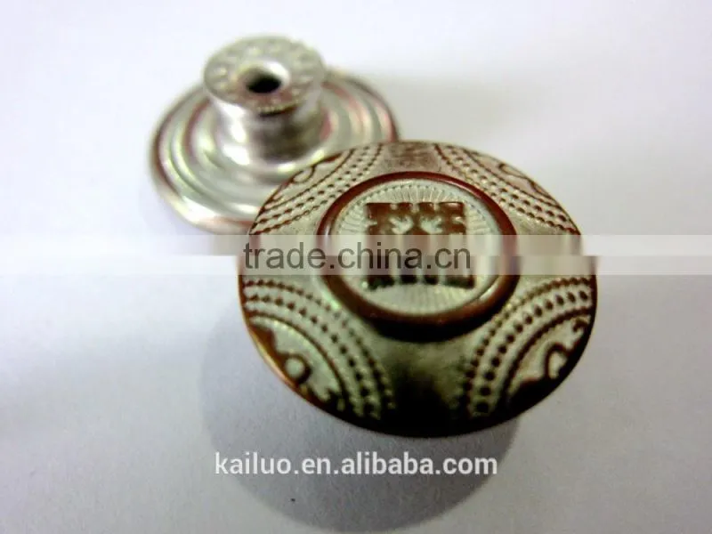 brass jeans button for man jeans