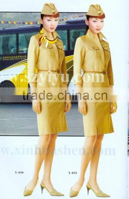 Classical smart design airline stewardess uniform