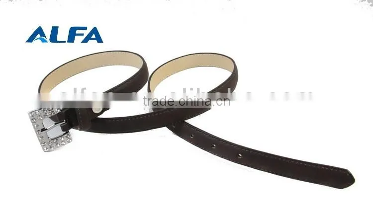 Fashion Sash Belt With Rhinestone Buckle