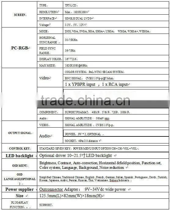 Wholesale Alibaba Lcd Color Tft Technology Ad Board