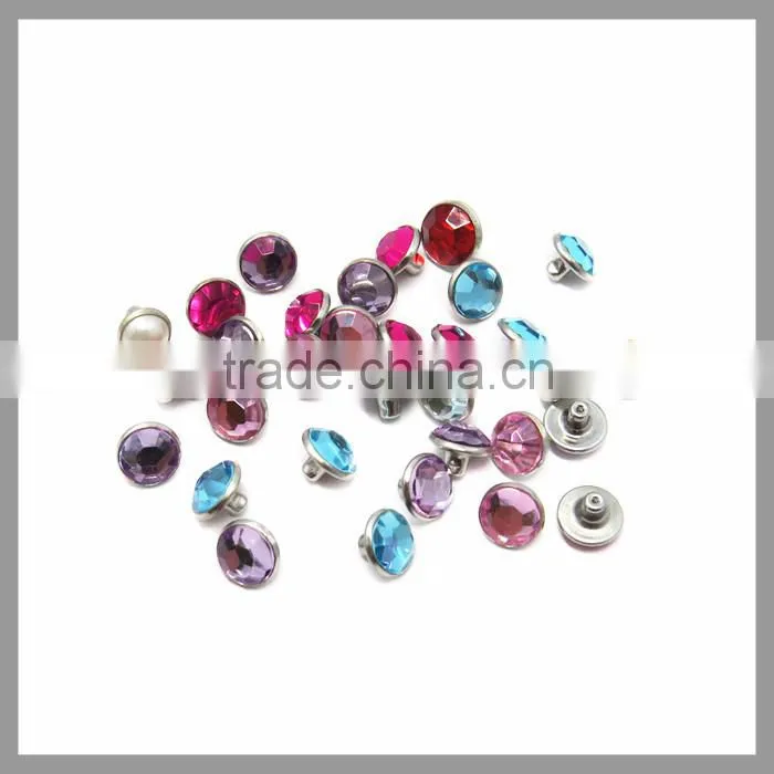 6mm Fashion Rhinstone White Stone Rivet