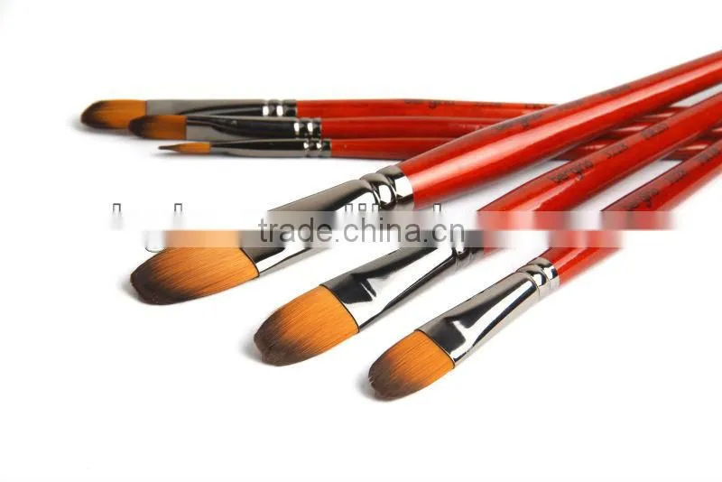 BGN-3228 Bergino professional filbert shape nylon hair paint brush in stock