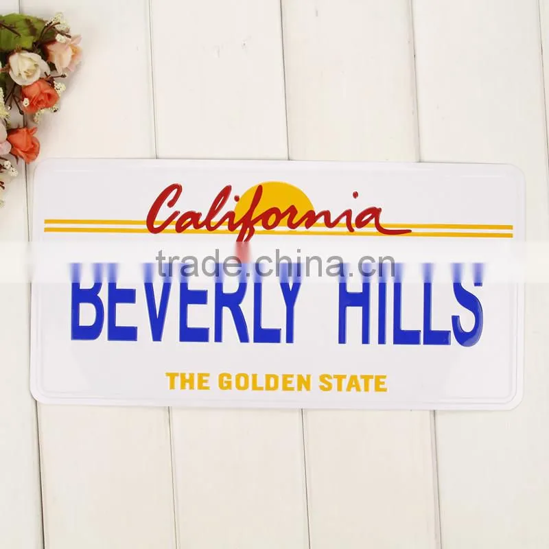 custom decorative printing car number license plate