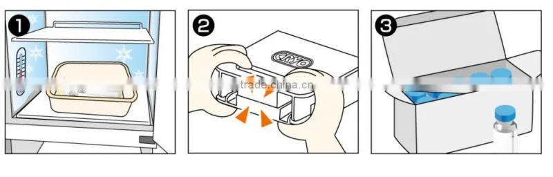 Temperature sensor stick used for frozen vaccine carrier box
