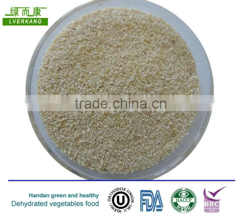 Minced dried garlic, garlic granules, dehydrated garlic particle shape