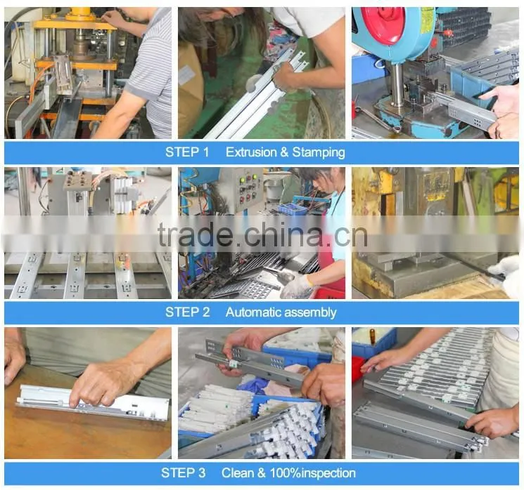 Stainless Steel Ball Bearing Drawer Slide Rail