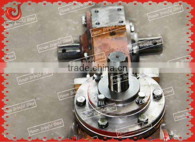 Gear drive tractor mounted farm soil tilling machine