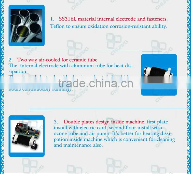 Low price high quality cold corona discharge ozone generator