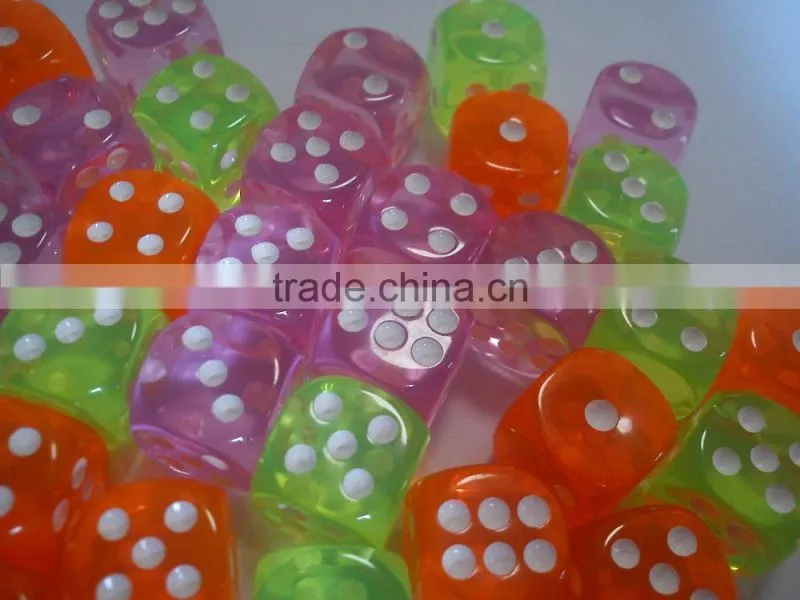 Top quality 20mm acrylic dice