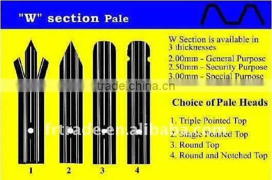 India merket Europe Fencing with sharp heads for security fencing hot sell