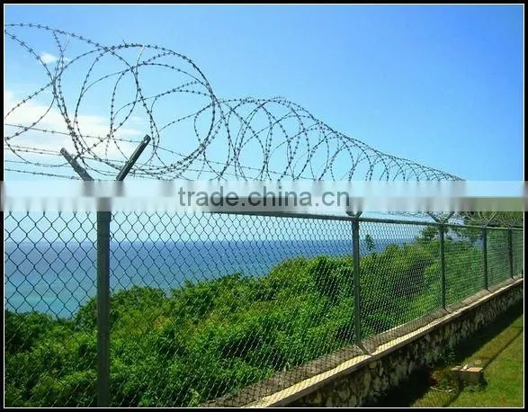 2014Factory low priceBTO-22ISO9001:2000 Double twist Special Designed Diamond Hole Razor Wire Mesh(Joint Venturer)