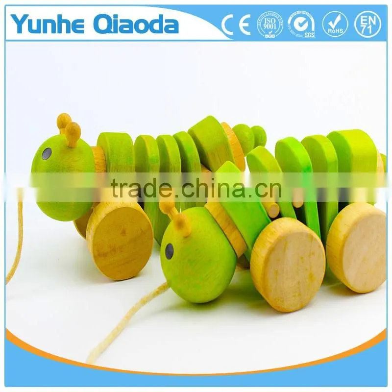 Pull Along insect Wooden Toy wiggles as you pull they make a clicking sound and make a fun baby