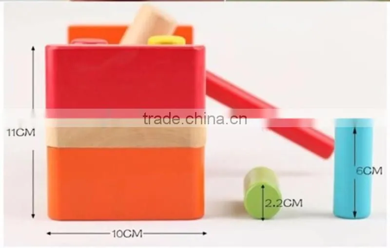 Factory OEM custom kids knocking game USA educational wooden toy