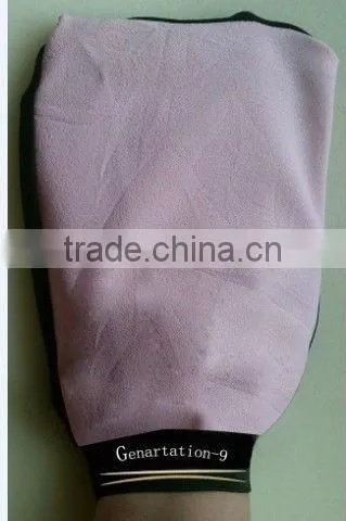 Stain free hands/application sunless tanning mitt