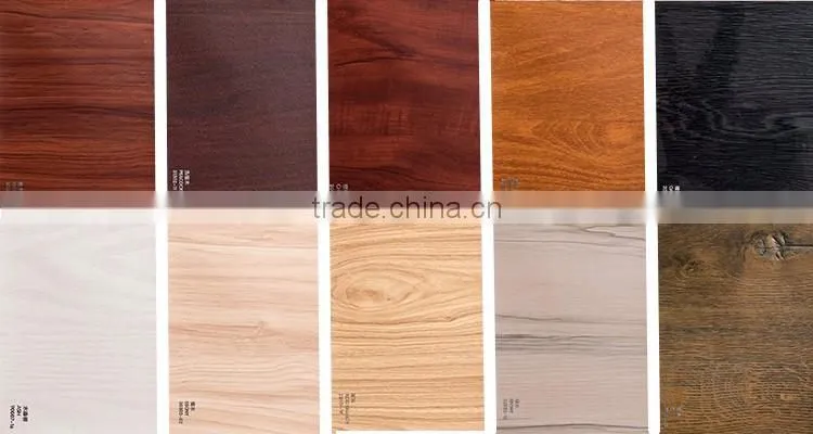 Wholesale pvc wood grain texture paper lamination funiture decorative foils
