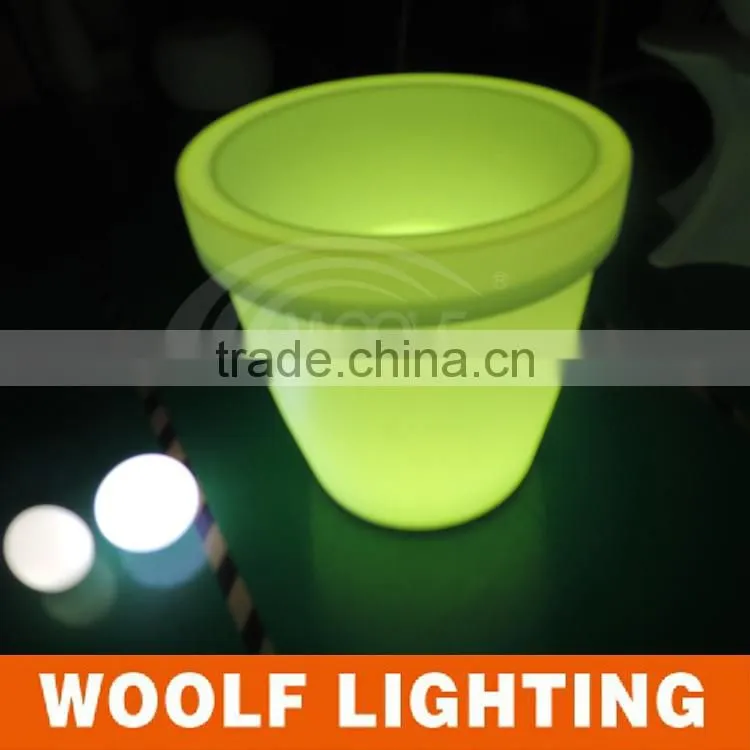 party decorations led flower pot /led illuminating flower pot/outdoor led planters