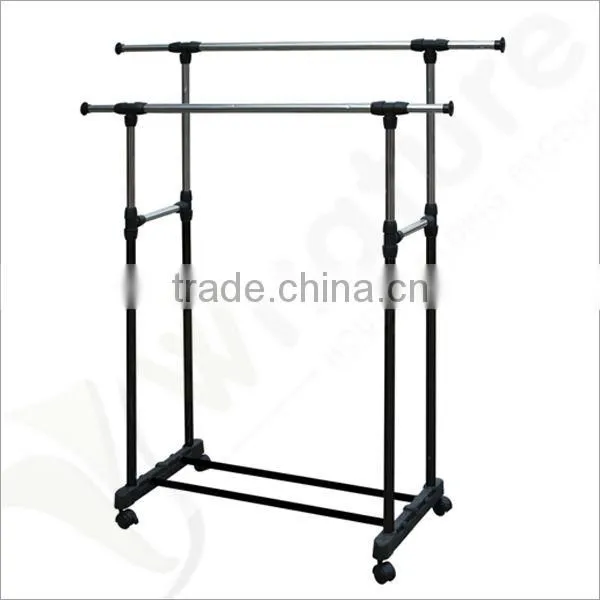 height adjustable floor lifting racks drying rack with 4 wheels