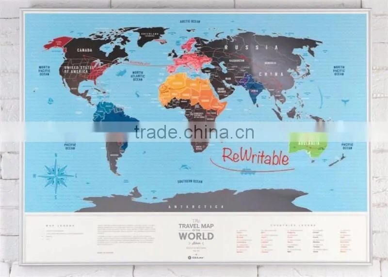 Scratchable Off World Map Large Places I've Been World Travel Map Great Scratchable World Map Gift For Any Traveller AMA-11