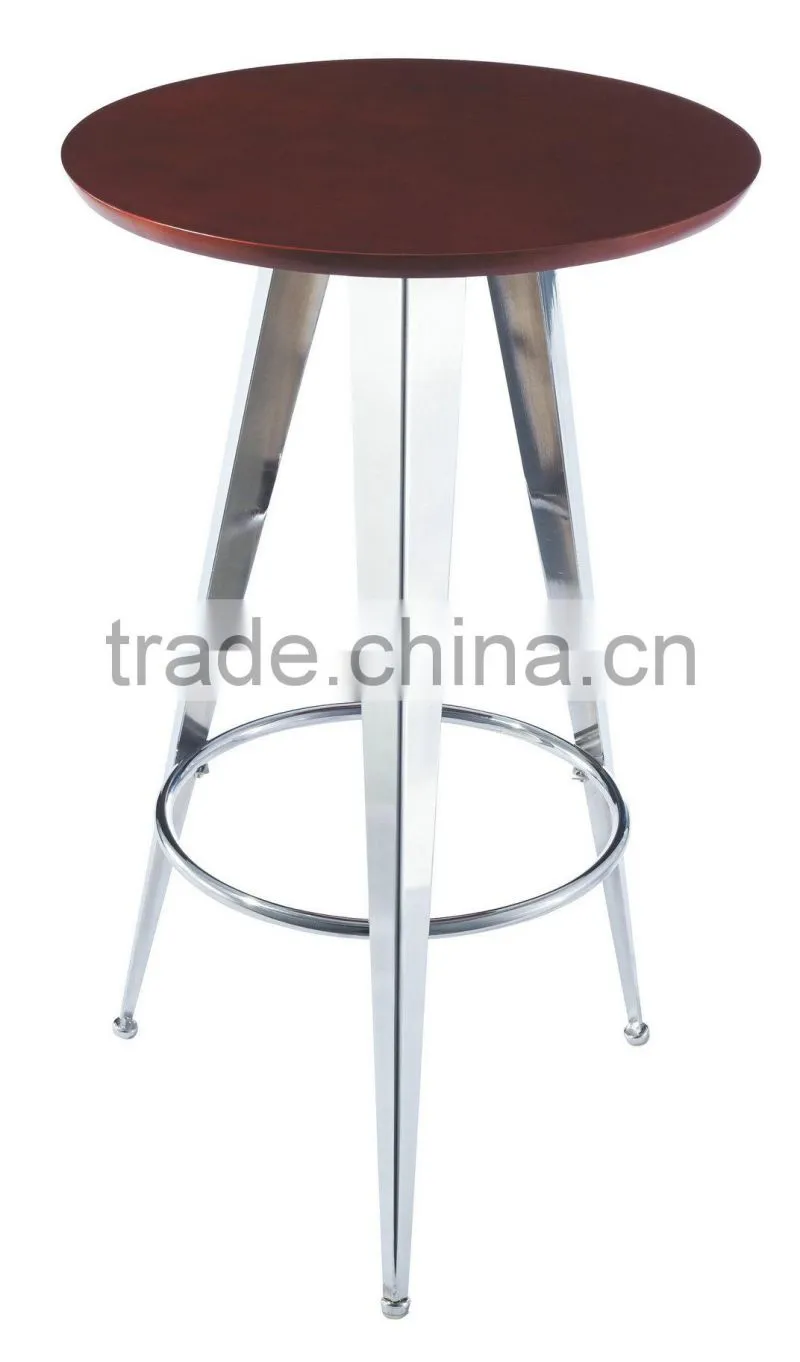 high quality chromed steel cocktail table bar table coffee table LQ- BT301