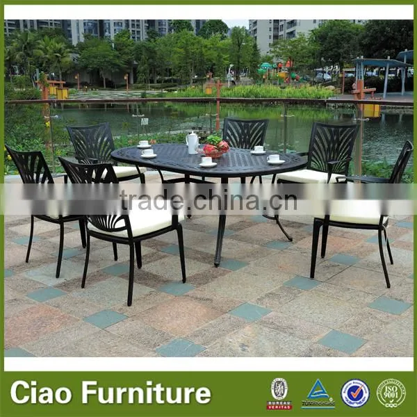 Oval Table Cast aluminum outdoor furniture for project