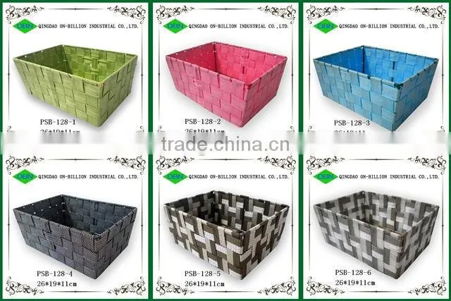 Colorful shopping bag woven basket weave bag basket bag