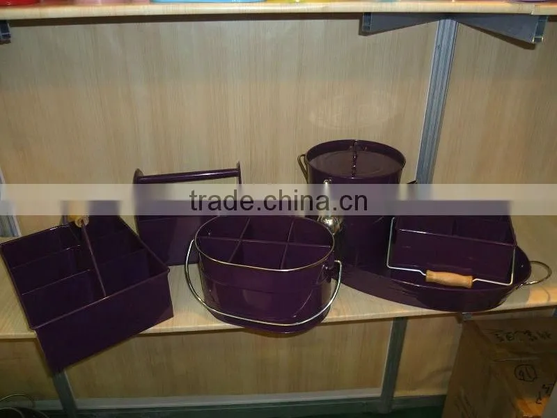 white metal serving tray