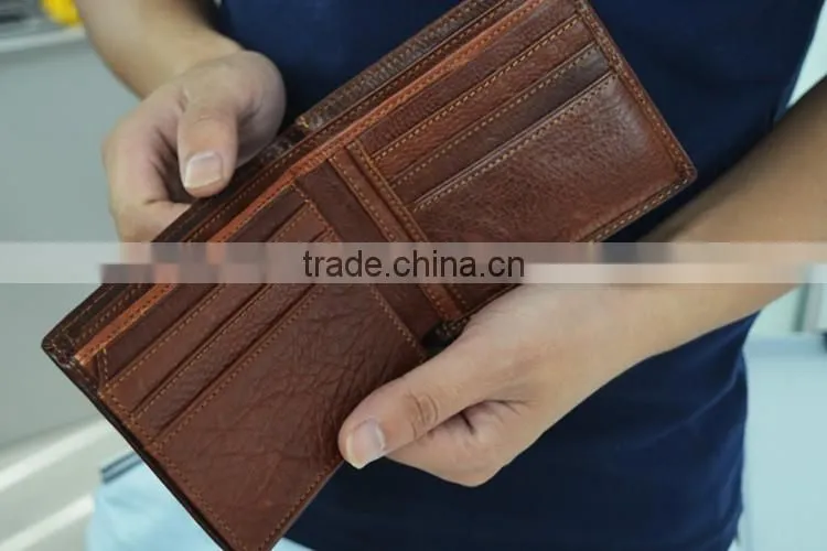 Minimal Leather Wallet Personalized Wallet RFID Blocking Leather with card holder bussiness